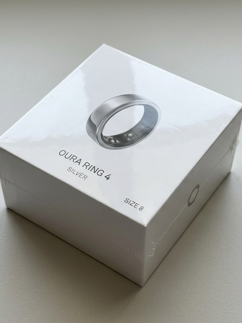 New & Sealed Oura Ring Gen 4 - Silver - Size 8 (Unopened)